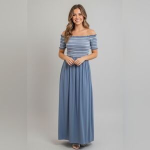 NWT Tantrums Chambray Maxi Dress Large